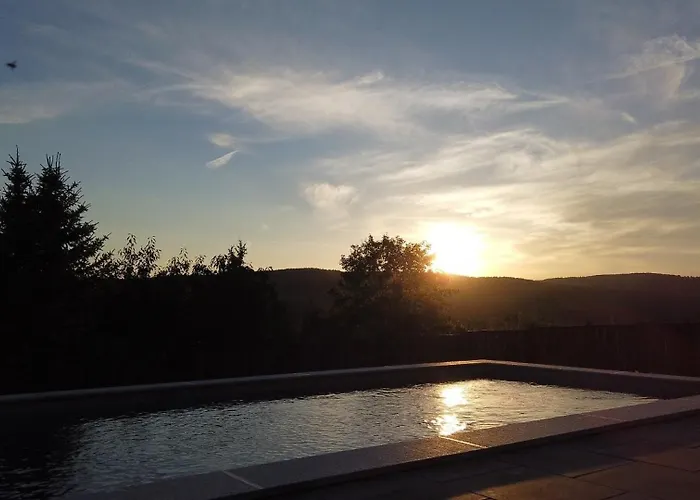 Vakantiehuis Wellnorama 1 - Wellnessferienhaus Mit Pool, Sauna Und Eigenem Whirlpool Mitten In Deutschland *